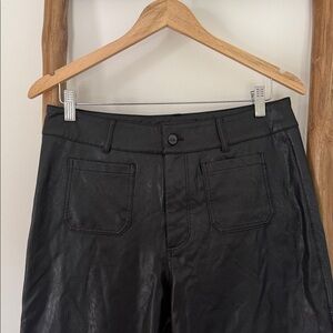 PAIGE Wide Leg Trouser Faux Leather Pants